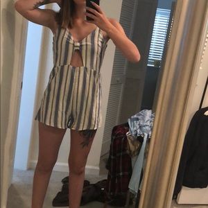 Striped romper